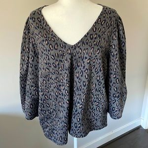 **MOVING SALE**  Anthropologie leopard blouse